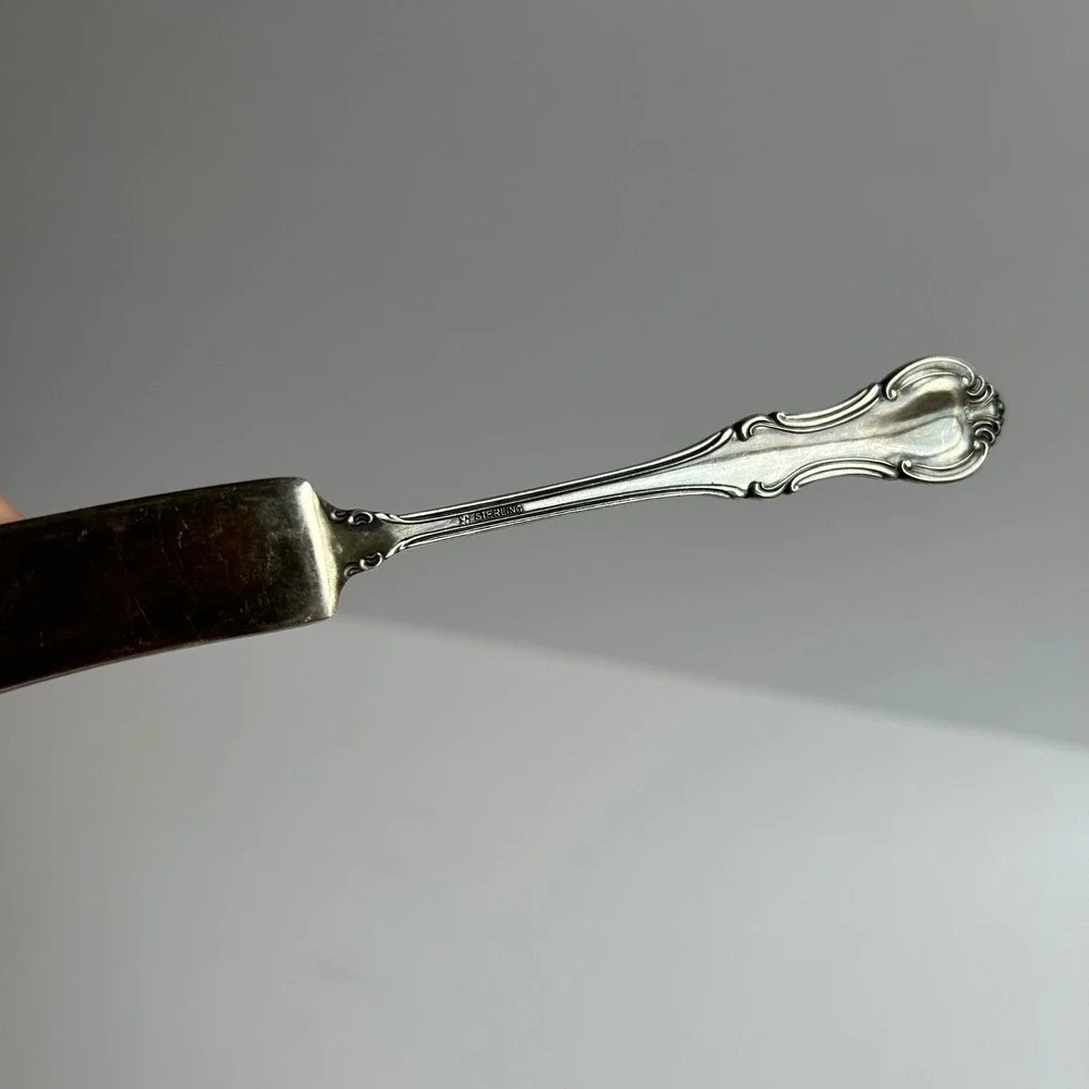 International Silver Joan of Arc Master Butter Spreader Knife Sterling 7